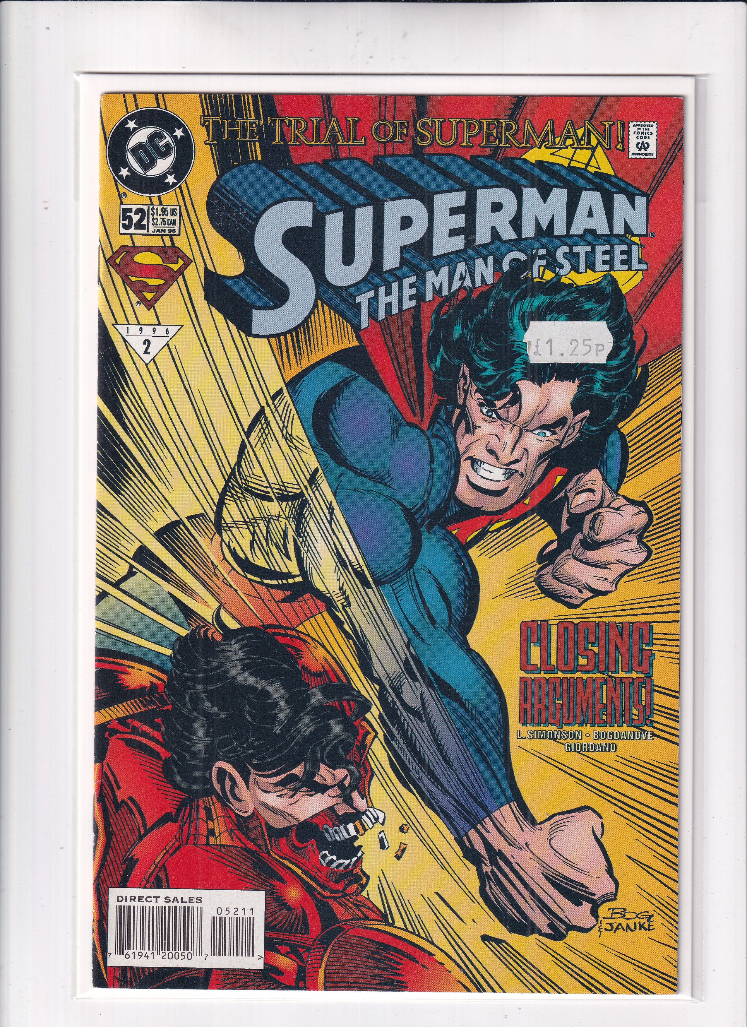Superman The Man of Steel #52