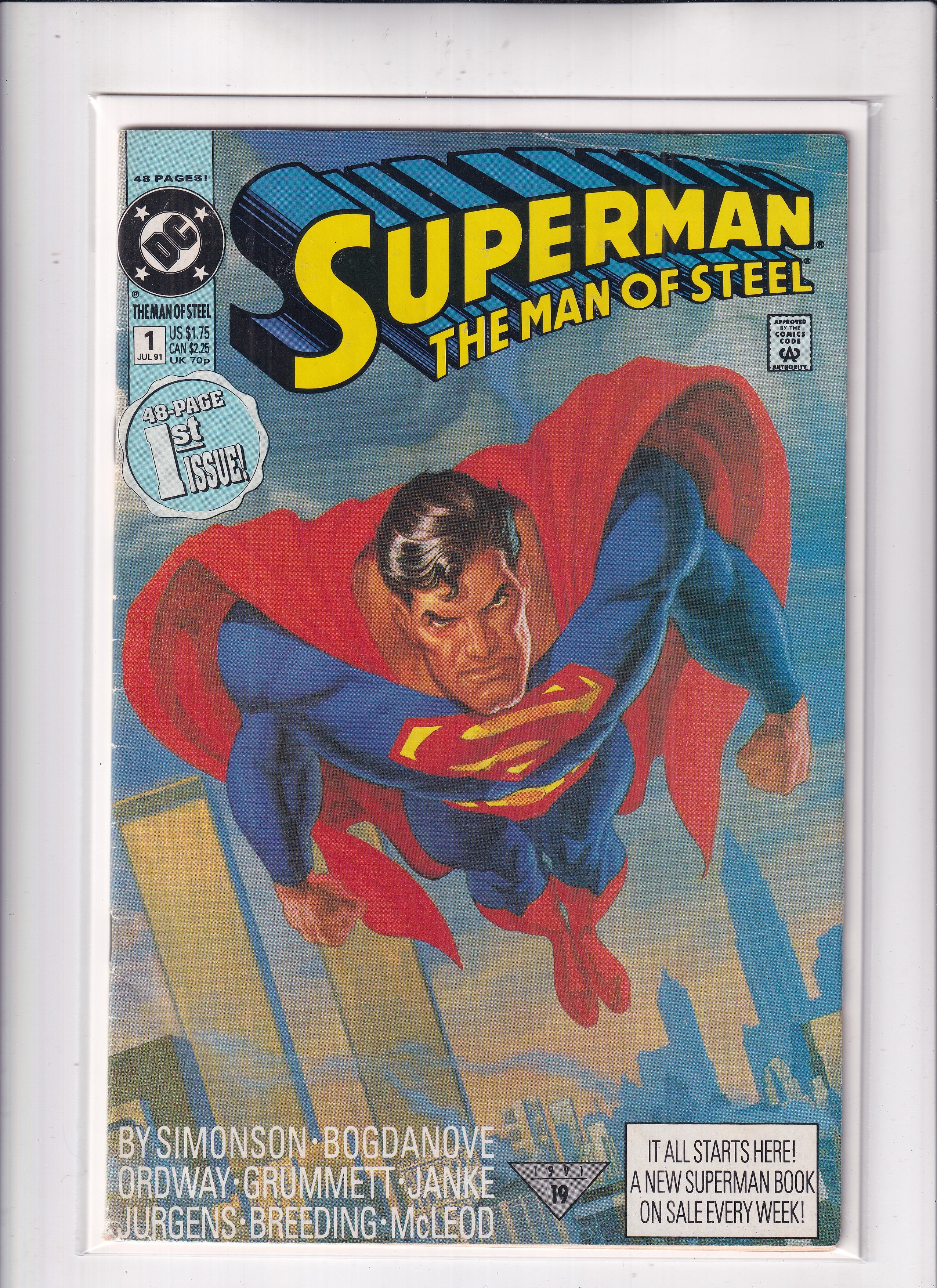 Superman Man Of Steel #1