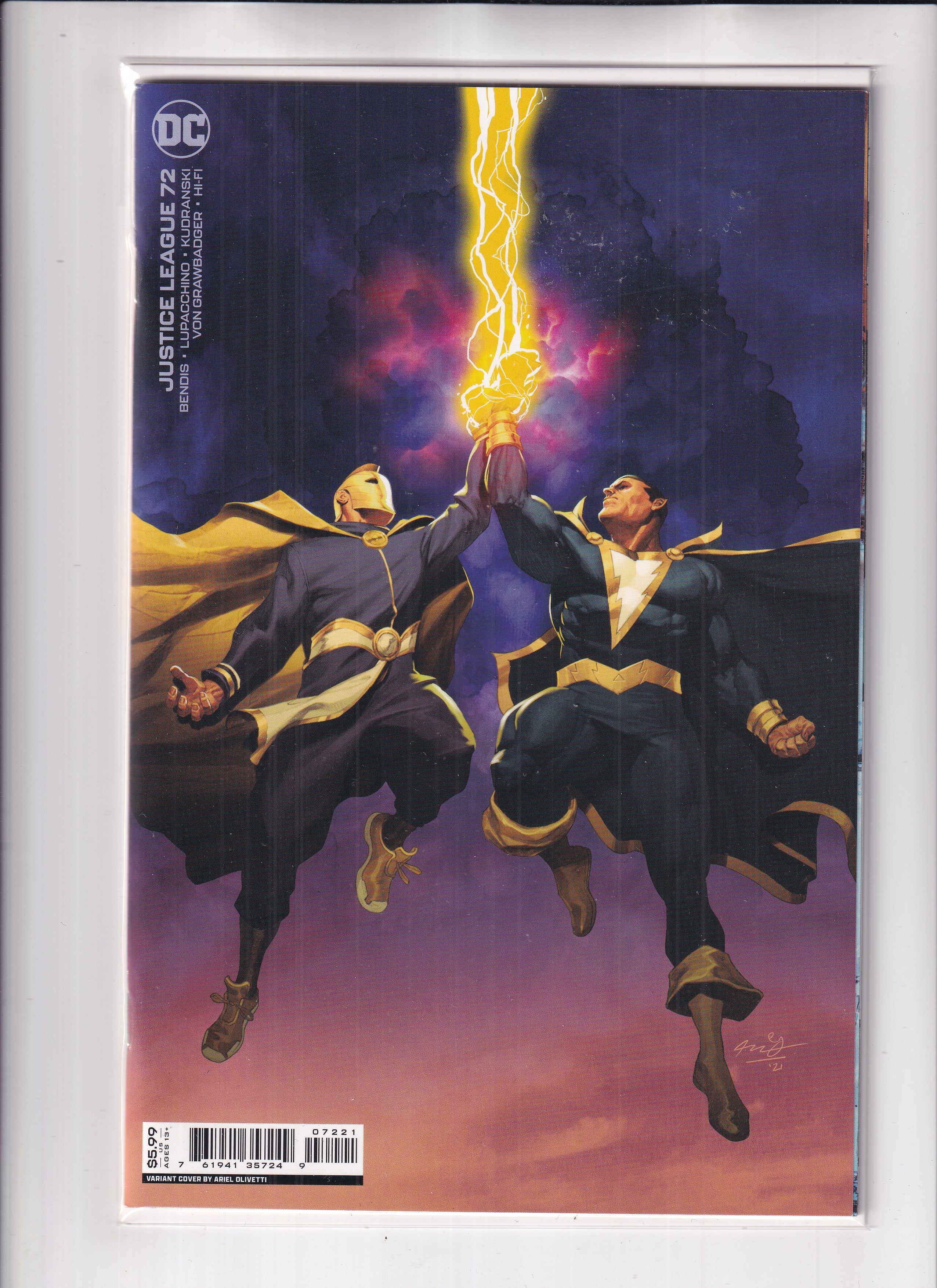 Justice League #72 Olivetti Variant