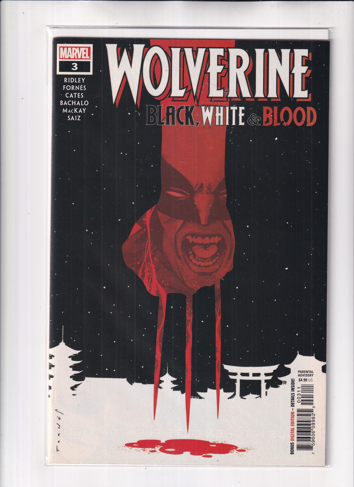 Wolverine Black White & Blood #3
