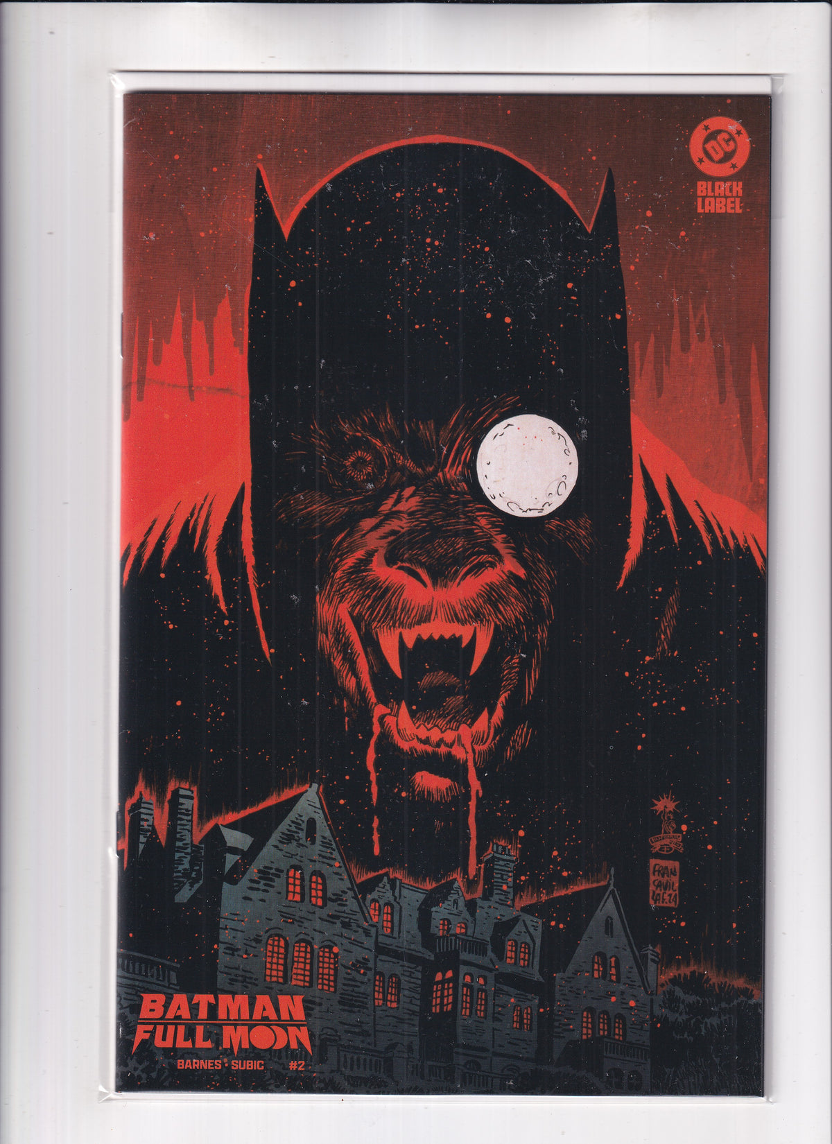Batman Full Moon #2 Francavilla Variant - Slab City Comics 