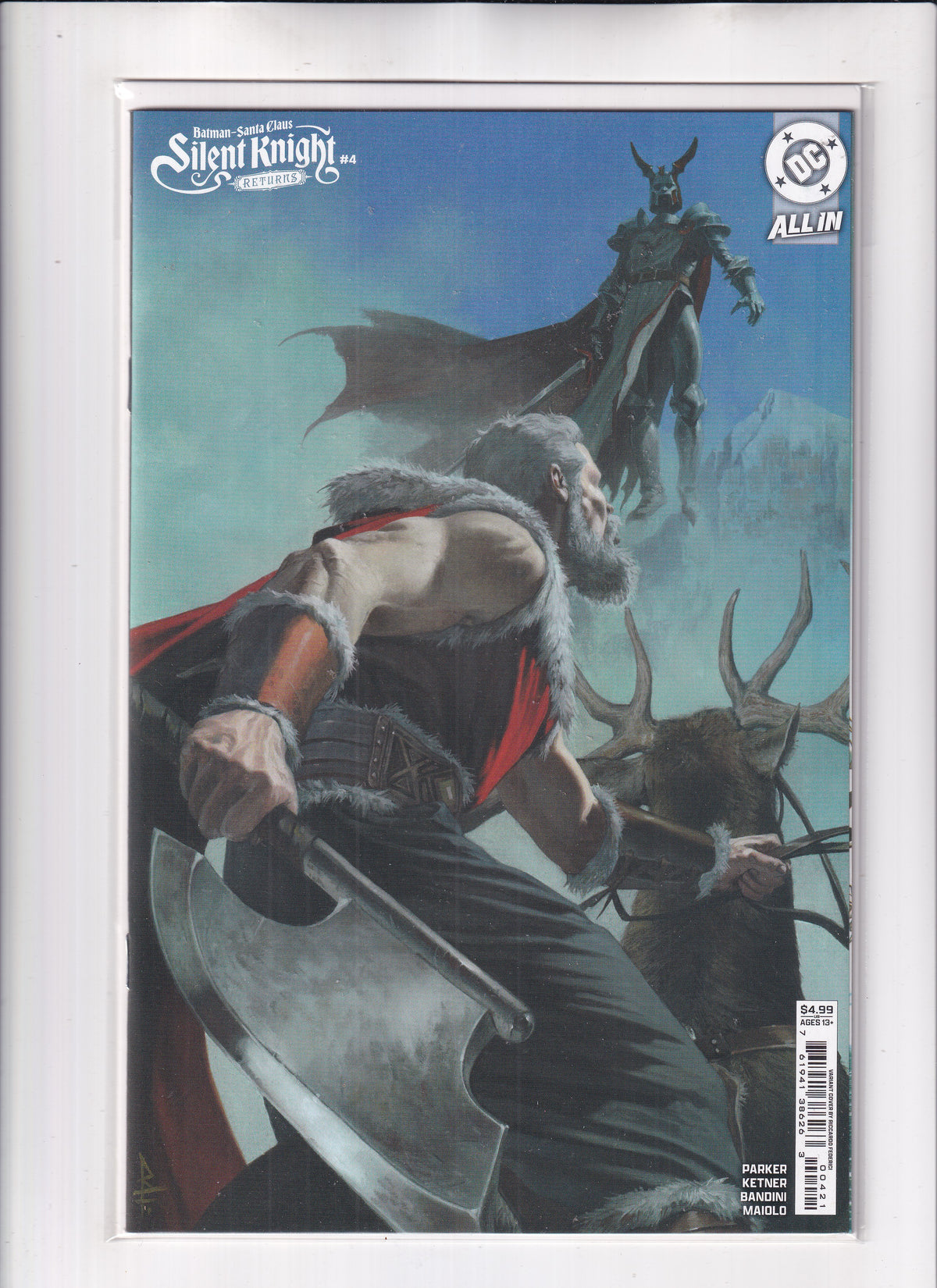 Batman-Santa Claus Silent Knight #4 Variant - Slab City Comics 