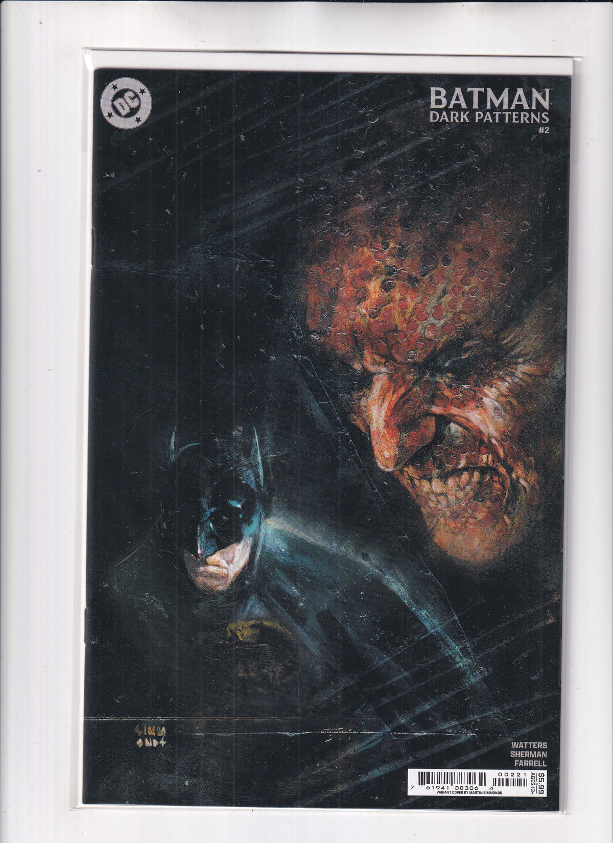 Batman Dark Patterns #2 Simmonds Variant - Slab City Comics 