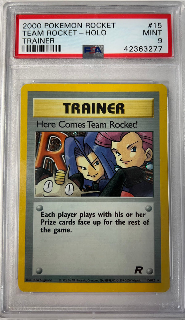 2000 Pokemon Trainer Team Rocket Holo PSA 9 - Slab City Comics 