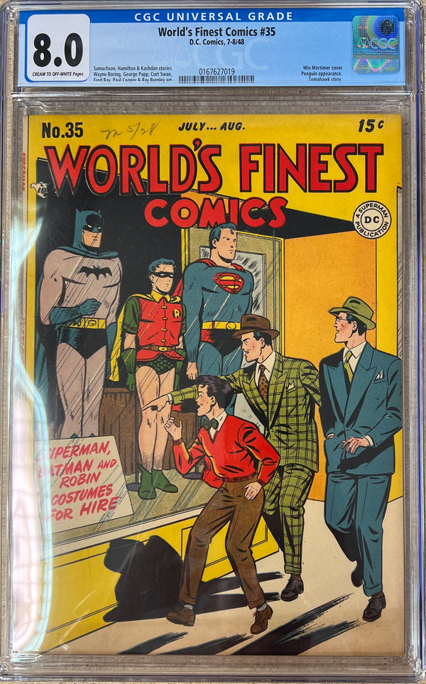 Worlds Finest Comics #35 CGC 8.0 - Slab City Comics 