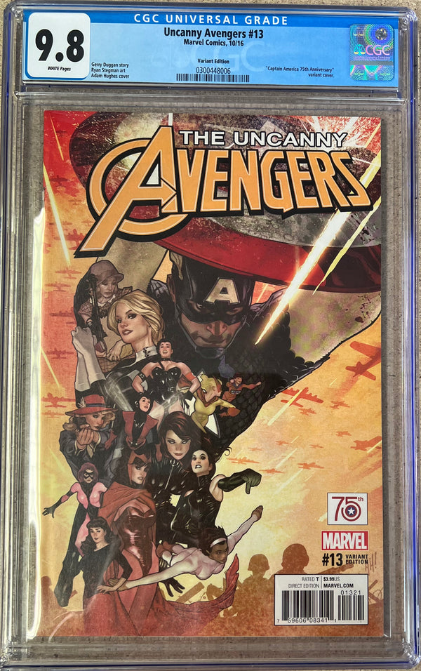 Uncanny Avengers #13 Hughes Variant CGC 9.8 - Slab City Comics 