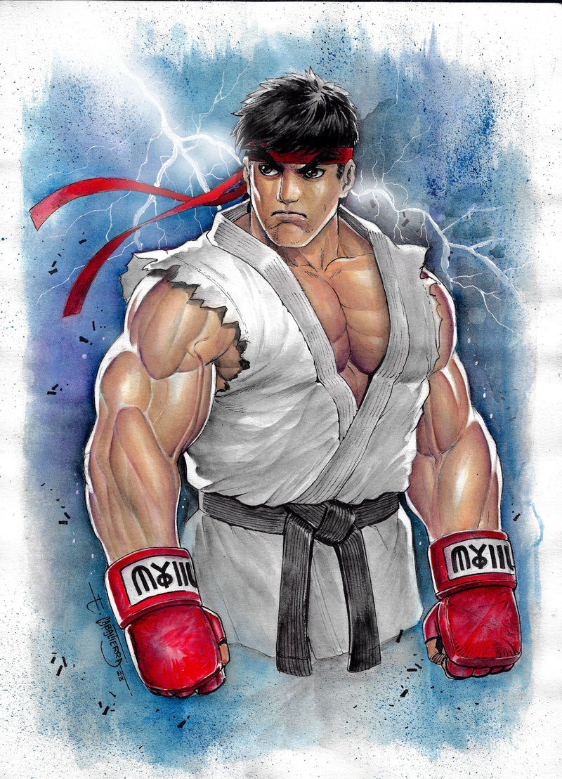 Ryu Original Art Emil Cabaltierra - Slab City Comics 