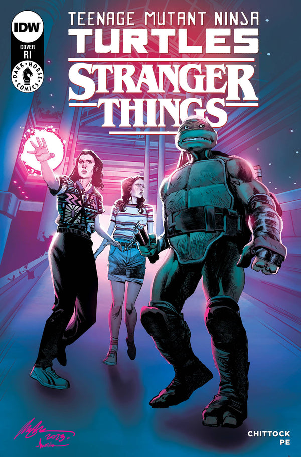 TMNT X STRANGER THINGS #1 1:100 ALBUQUERQUE VARIANT - Slab City Comics 