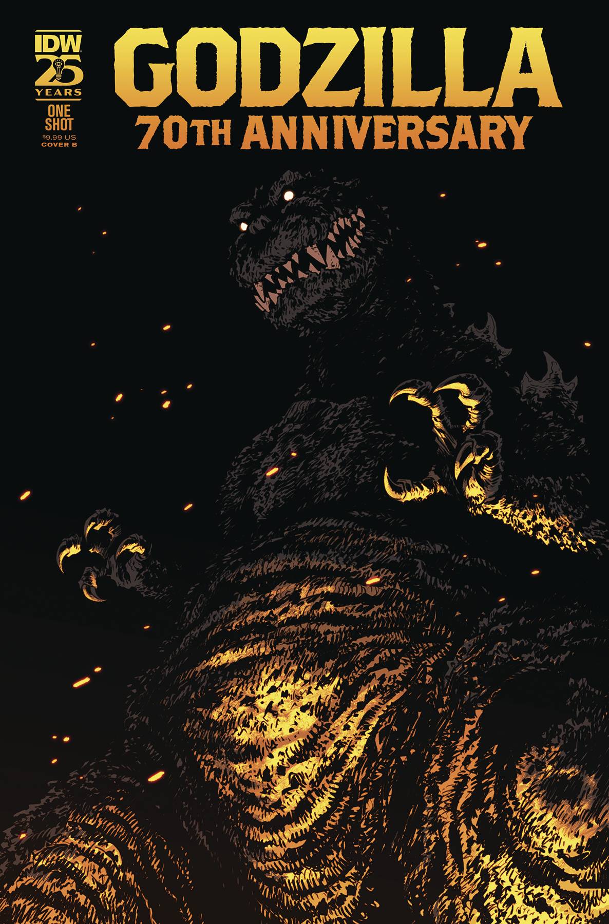 08/05/2024 GODZILLA 70TH ANNIV #1 CVR B CAMPBELL - Slab City Comics 