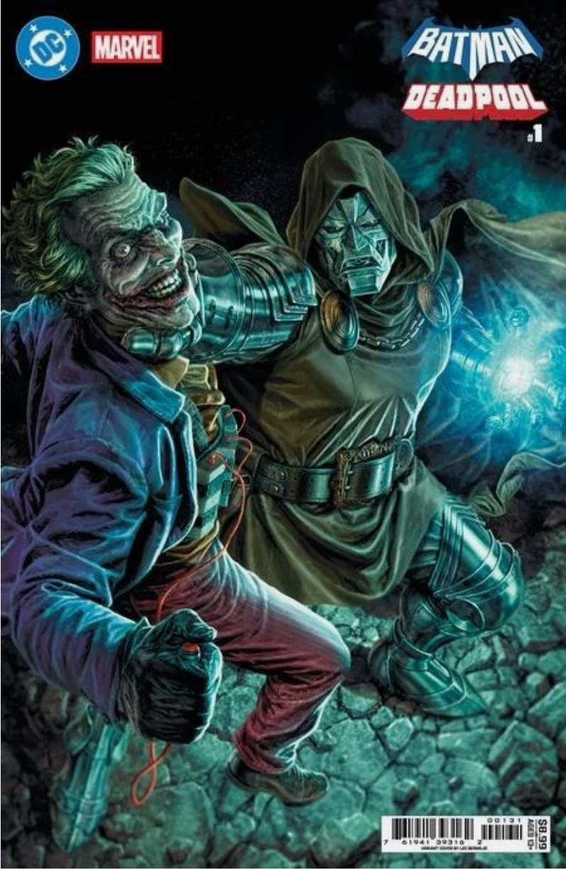 DC MARVEL BATMAN DEADPOOL #1 CVR C LEE BERMEJO JOKER DR DOOM