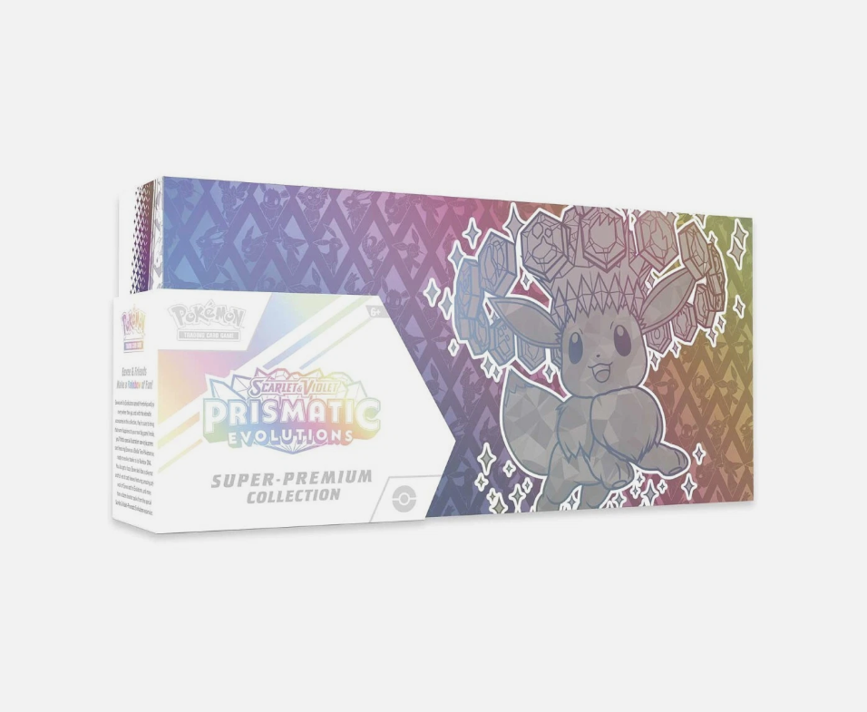 Pokémon Scarlet & Violet Prismatic Evolutions Super Premium in Acrylic Case