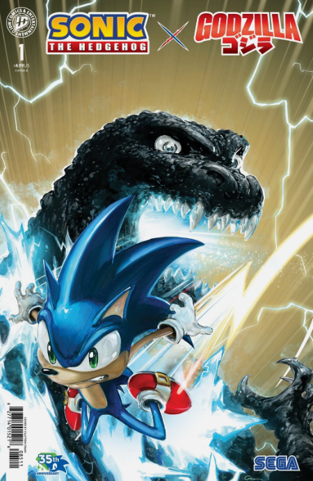 SONIC X GODZILLA #1 CVR D CLAYTON CRAIN VARIANT