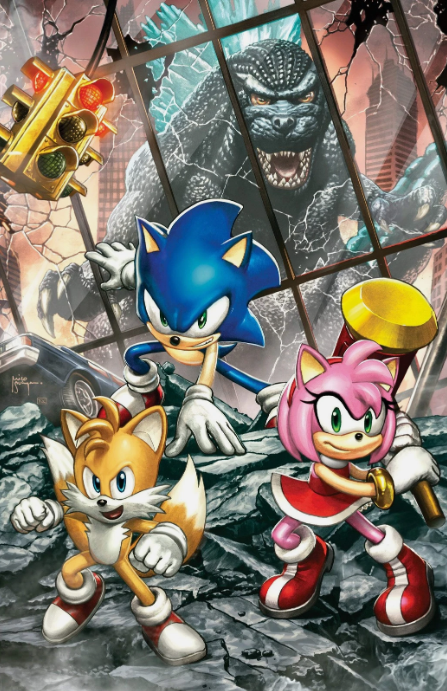 Sonic the Hedgehog x Godzilla #1 1:75 Mico Suayan Virgin