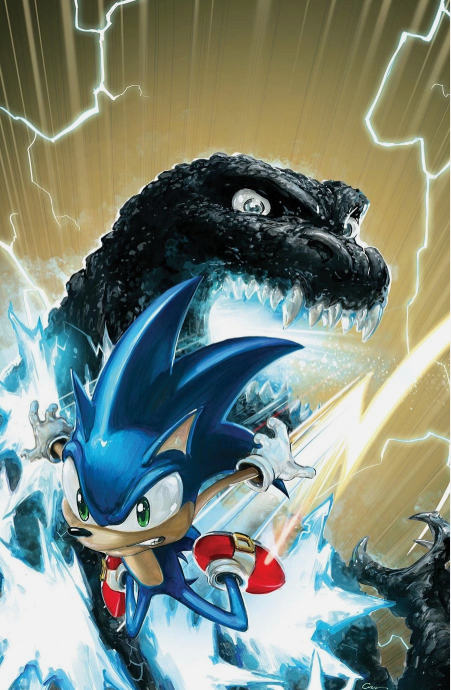Sonic the Hedgehog x Godzilla #1 1:100 Crain Virgin
