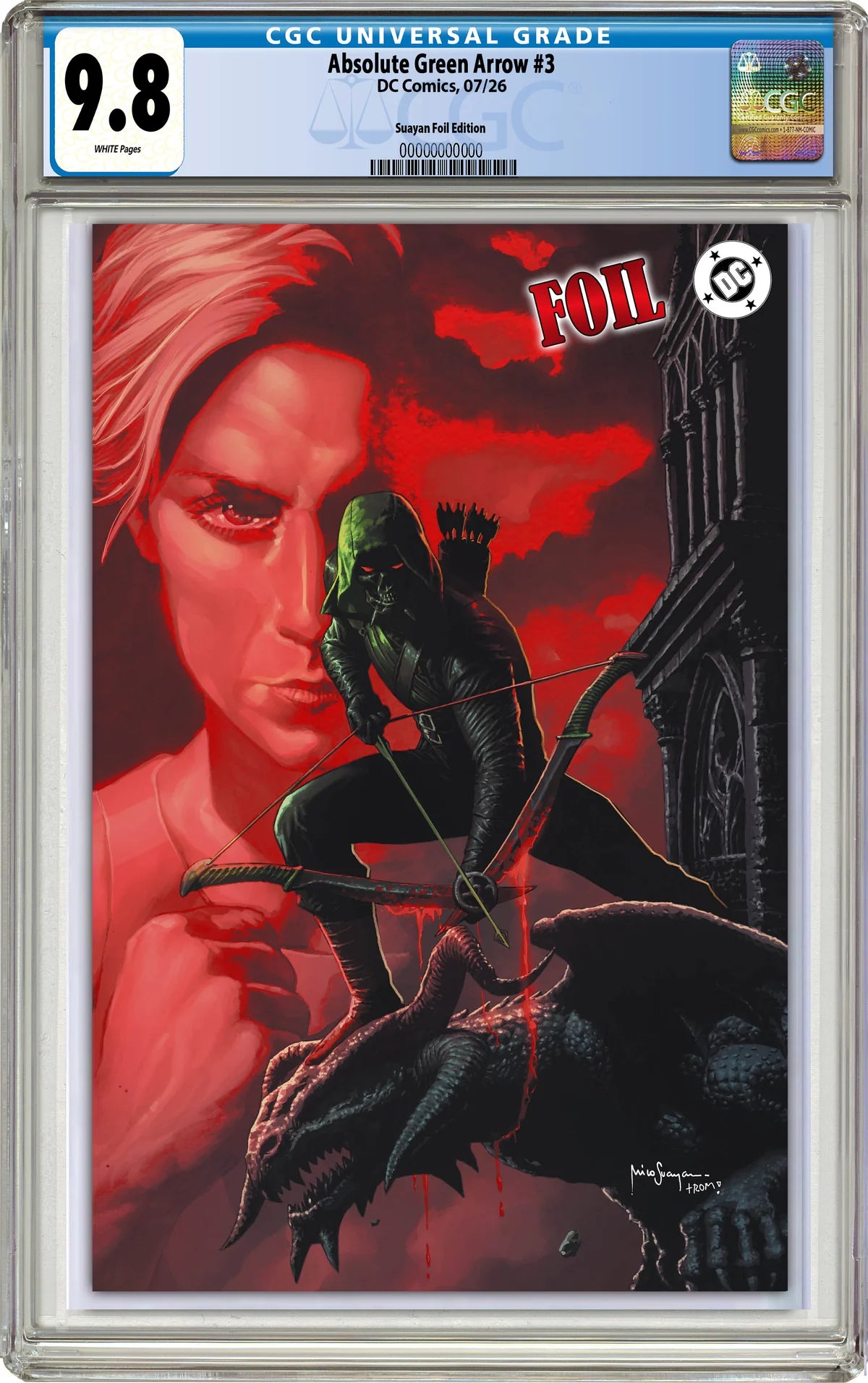 ABSOLUTE GREEN ARROW #3 MICO SUAYAN SDCC EXCLUSIVE VARIANT COVERS