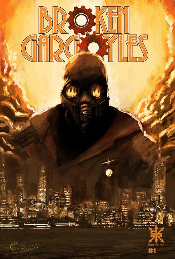 Broken Gargoyles #1 Esteban Salinas Variants - Slab City Comics 