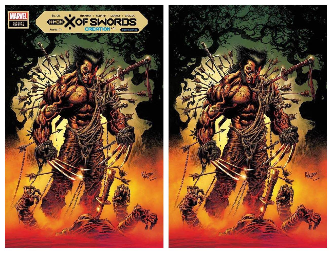 X Of Swords Creation #1 Kyle Hotz Variants - Slab City Comics 