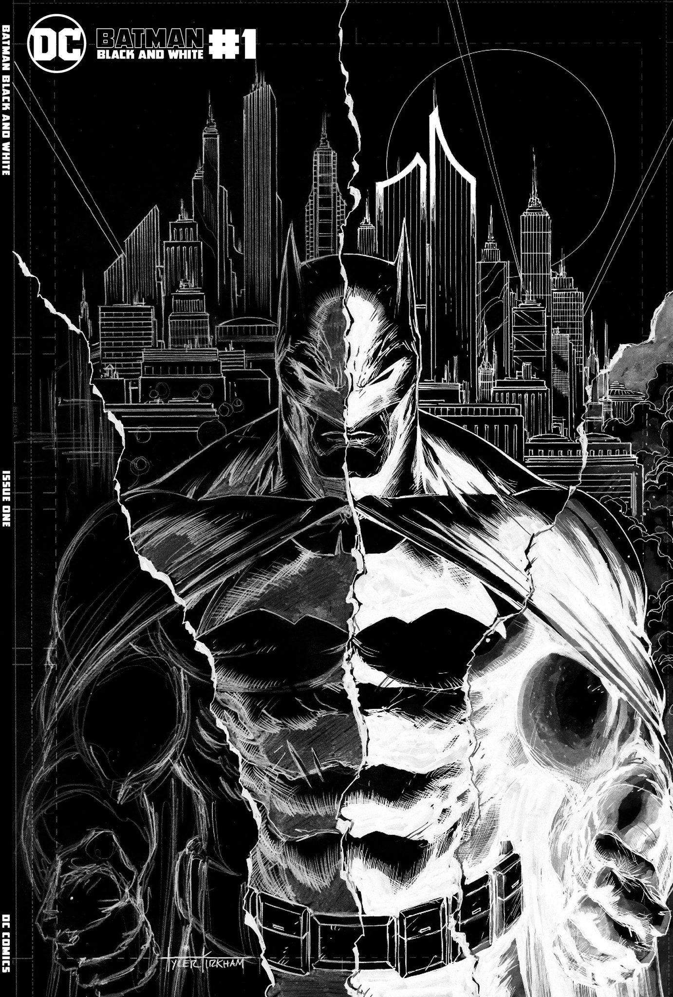 Batman Black and White #1 Tyler Kirkham - Slab City Comics 