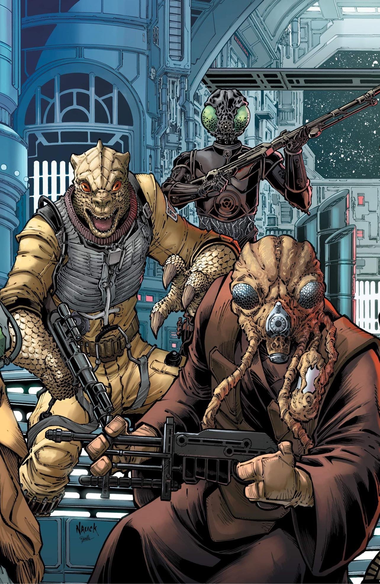 STAR WARS BOUNTY HUNTERS #1 NAUCK CONNECTING VARIANT - Slab City Comics 