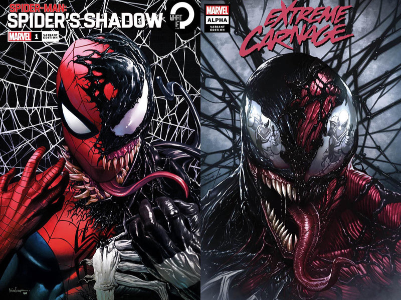 SPIDER-MAN: SPIDERS SHADOW #1 & EXTREME CARNAGE #1 MICO SUAYAN TRADE DRESS SET