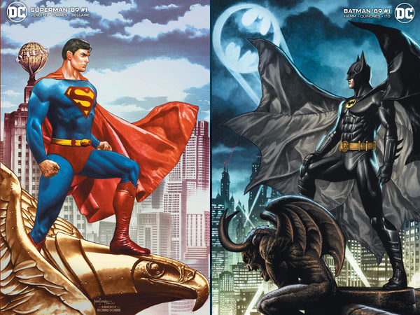 Superman '78 #1 & Batman '89 #1 Min Trade Set Mico Sauyan Variant - Slab City Comics 