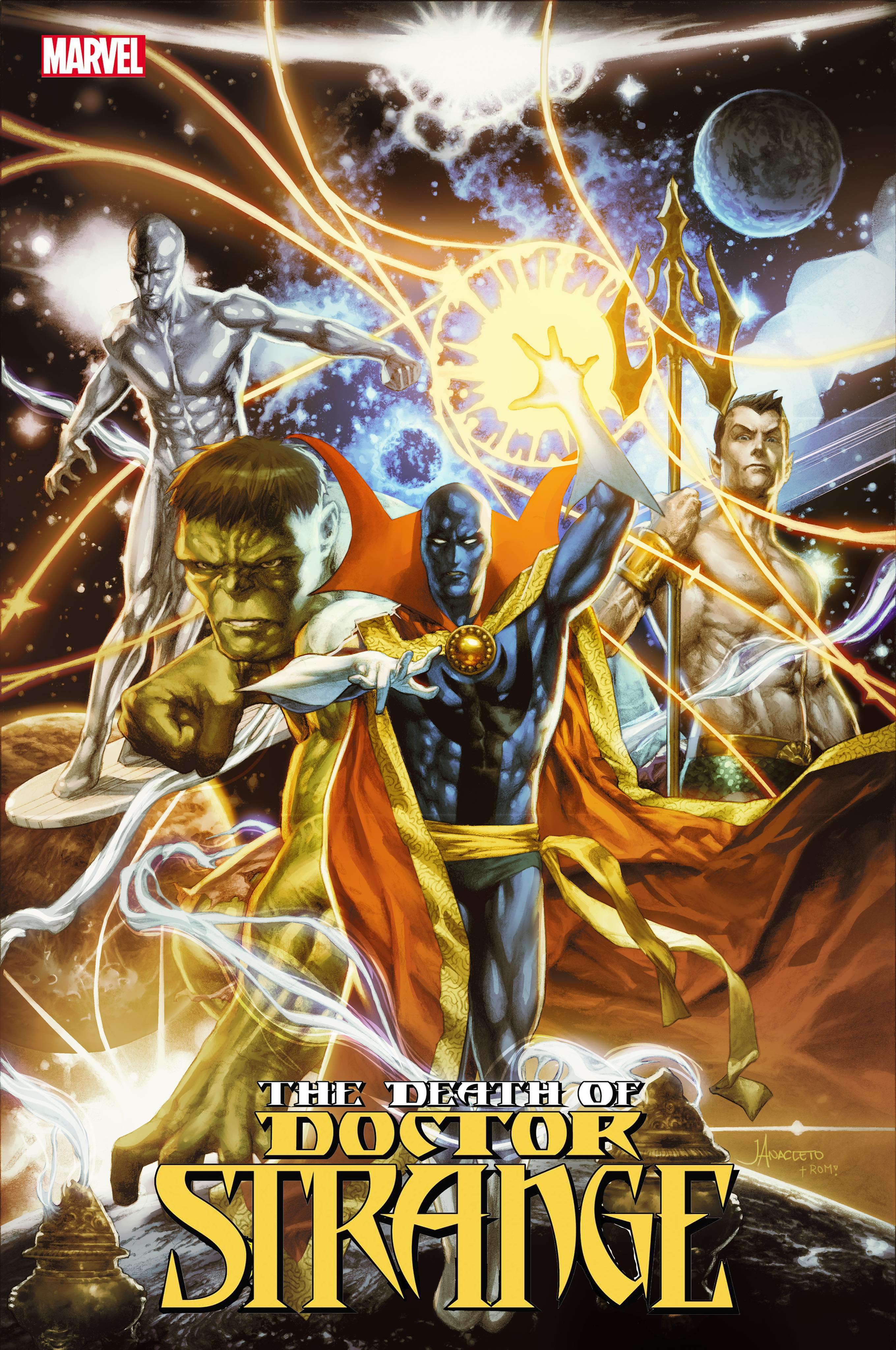 DEATH OF DOCTOR STRANGE #1 JAY ANACLETO "DEFENDERS" VARIANT - Slab City Comics 