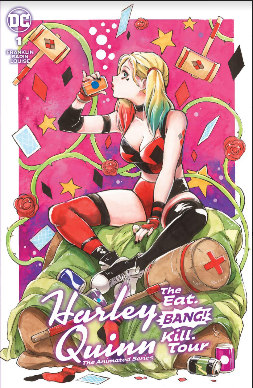 HARLEY QUINN ANIMATED SERIES EAT BANG KILL TOUR #1 SAOWEE VARIANT - Slab City Comics 
