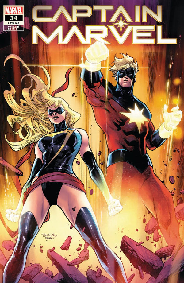 Captain Marvel #34 Stephen Segovia Variant - Slab City Comics 