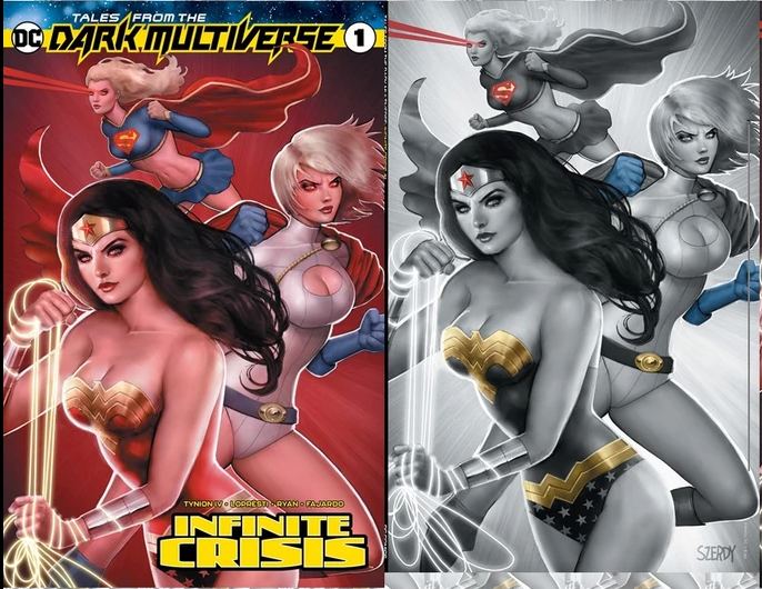 TALES FROM THE DARK MULTIVERSE INFINITE CRISIS SZERDY VARIANT - Slab City Comics 