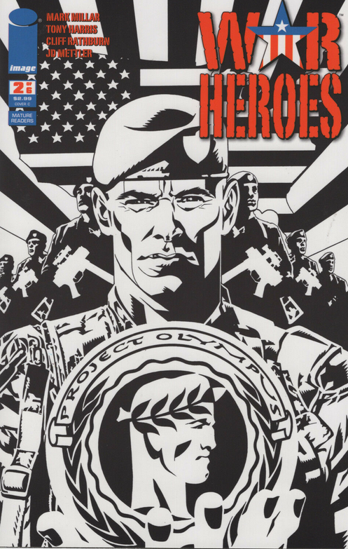 WAR HEROES #2 VARIANT Tony Harris Black & White - Slab City Comics 