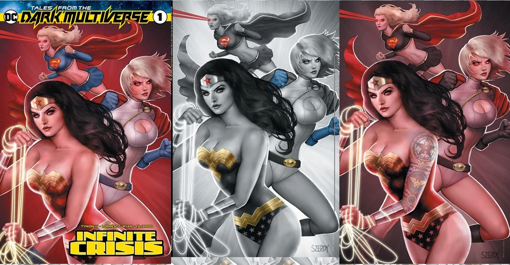 TALES FROM THE DARK MULTIVERSE INFINITE CRISIS SZERDY VARIANT - Slab City Comics 