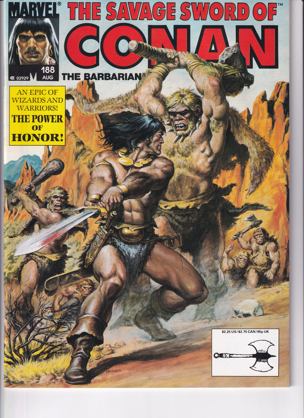THE SAVAGE SWORD OF CONAN THE BARBARIAN #188 - Slab City Comics 