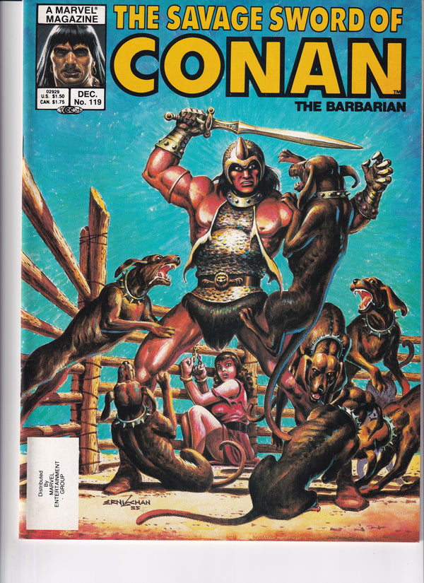 THE SAVAGE SWORD OF CONAN THE BARBARIAN #119 - Slab City Comics 