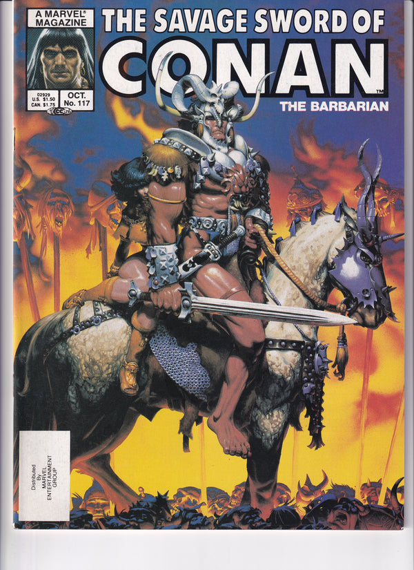 THE SAVAGE SWORD OF CONAN HE BARBARIAN #117 - Slab City Comics 