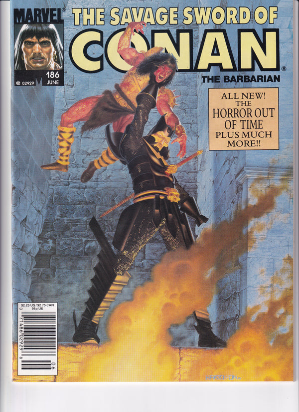 THE SAVAGE SWORD OF CONAN THE BARBARIAN #186 - Slab City Comics 