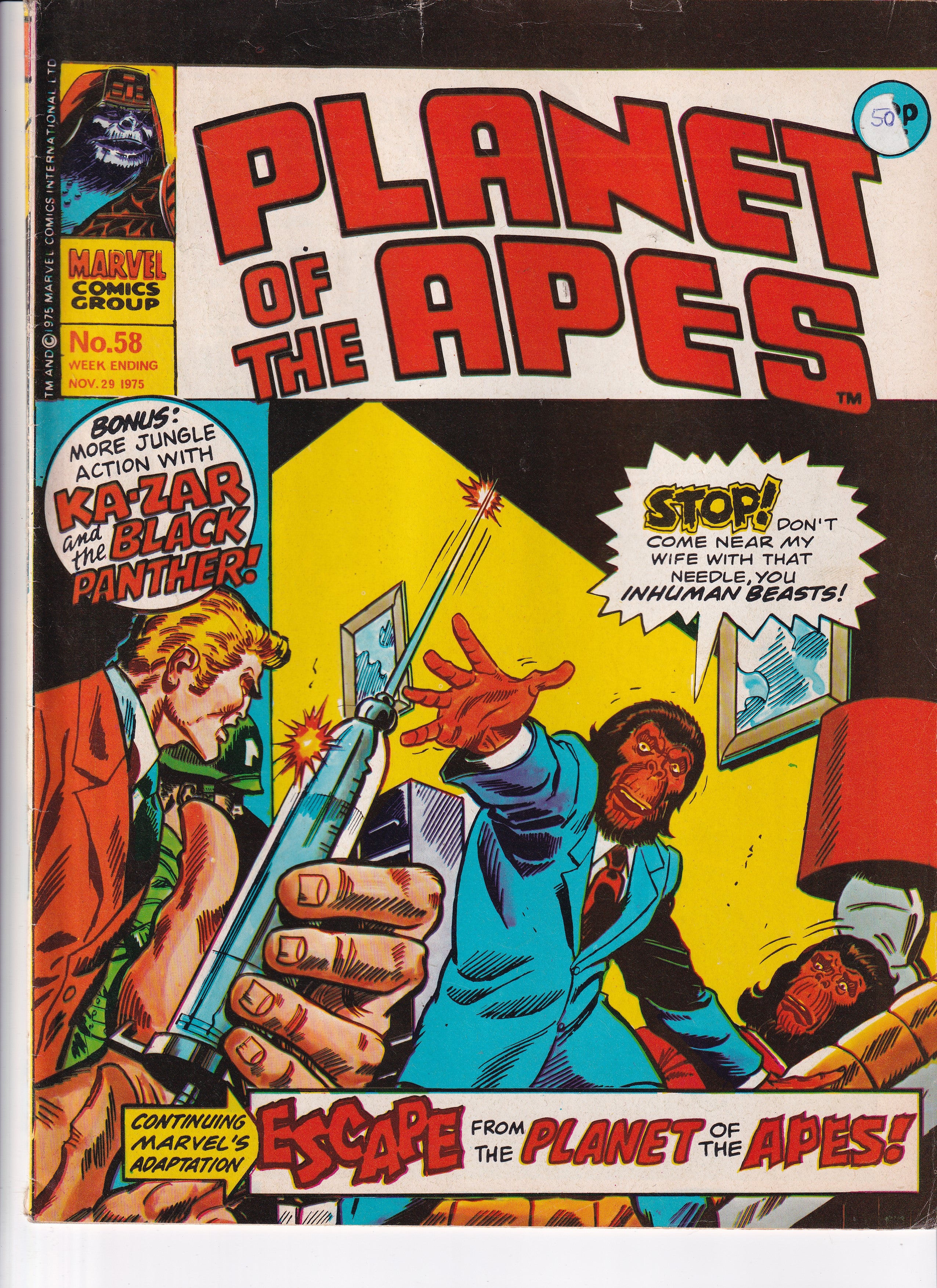 PLANET OF THE APES NO.58 - Slab City Comics 