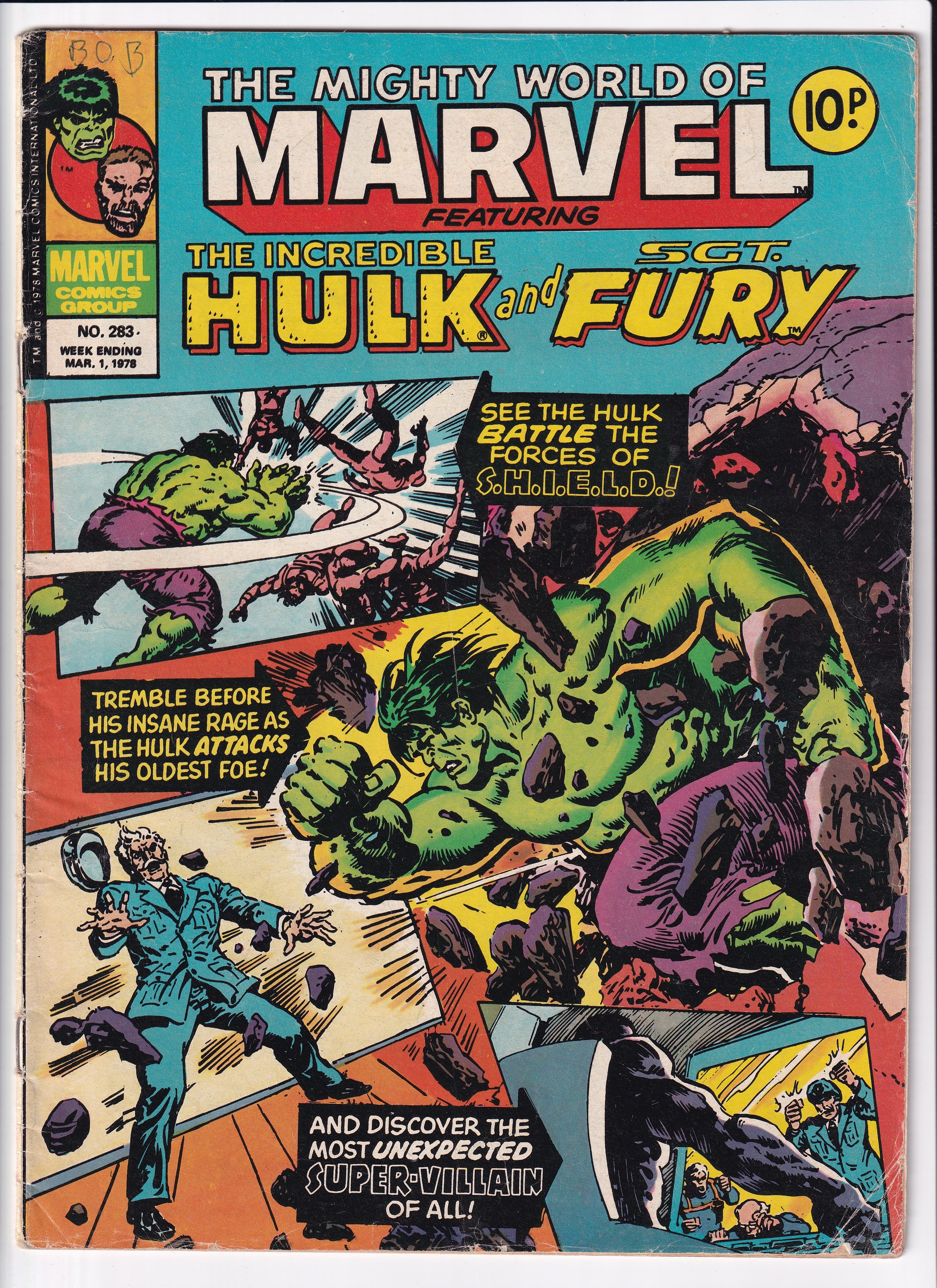 THE INCREDIBLE HULK AND SGT FURY #283 - Slab City Comics 