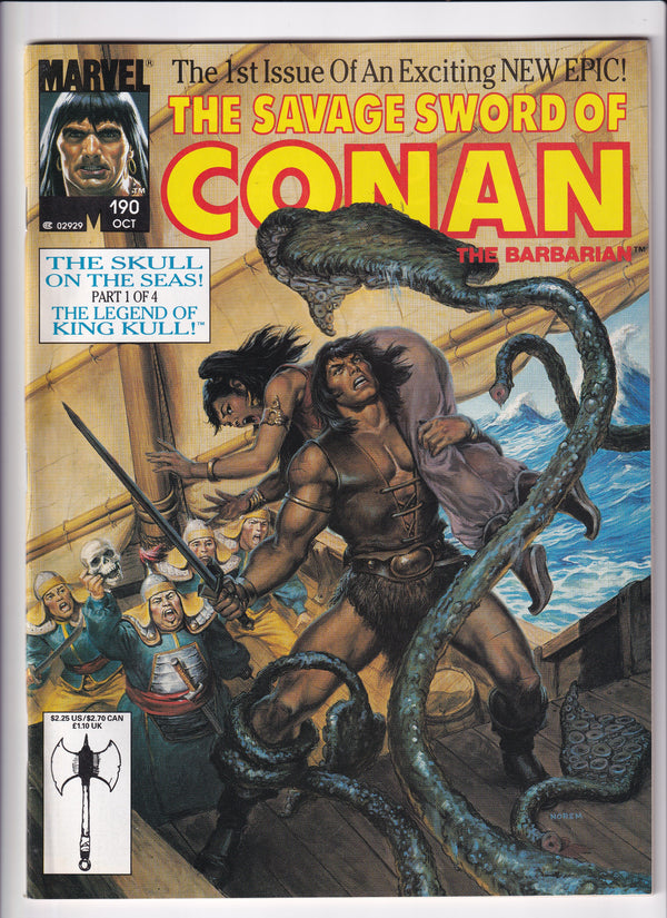 THE SAVAGE SWORD OF CONAN THE  BARBARIAN #190 - Slab City Comics 