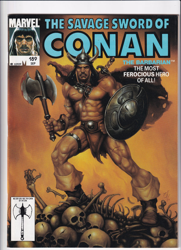 THE SAVAGE SWOED OF CONAN THE BARBARIAN #189 - Slab City Comics 