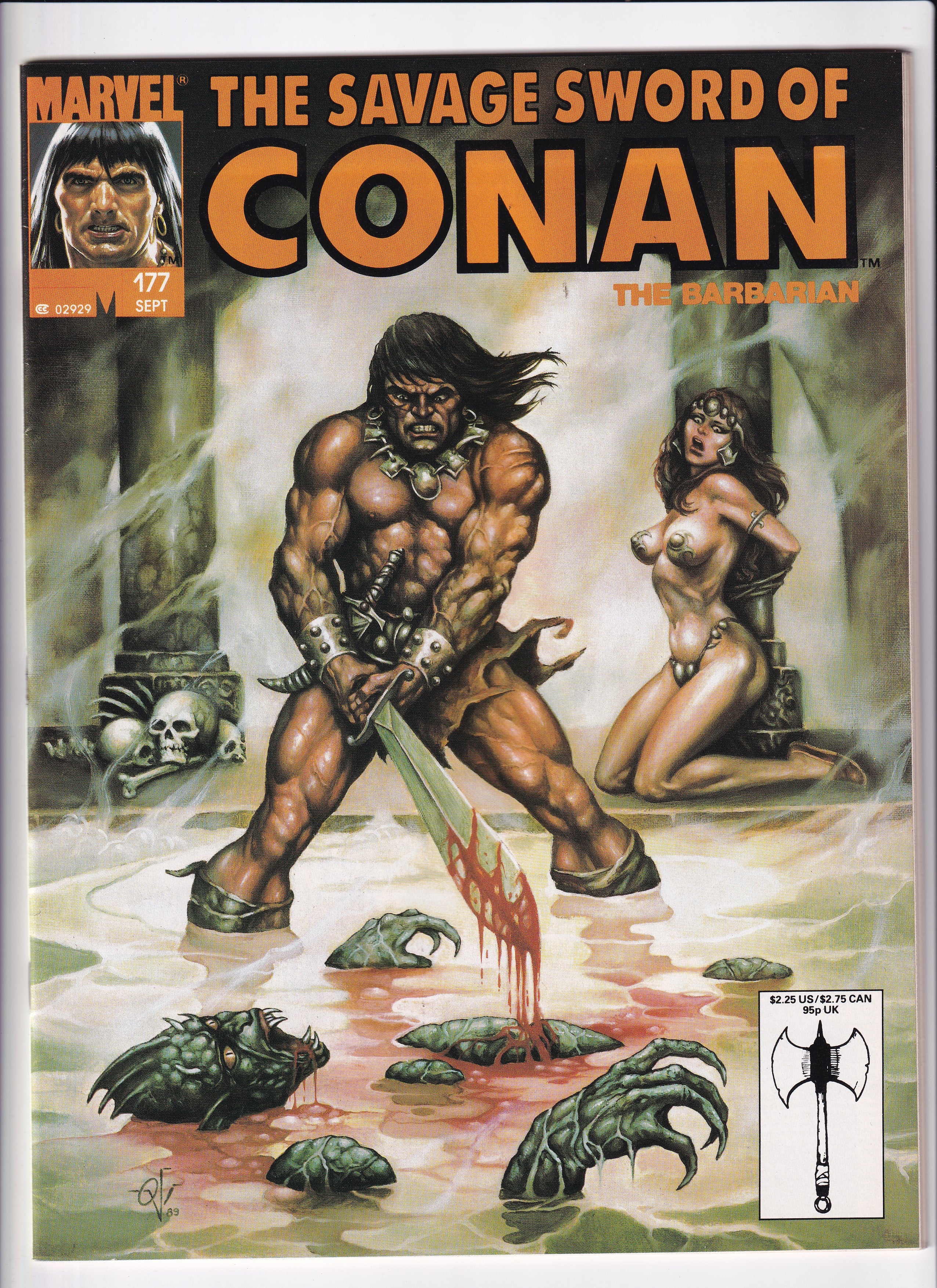THE SAVAGE SWORD OF CONAN THE BARBARIAN #177 - Slab City Comics 