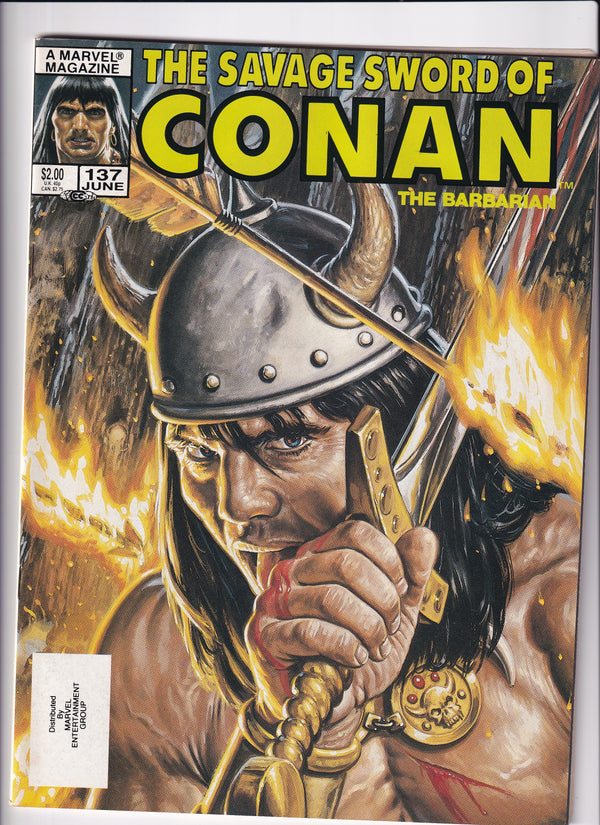 THE SAVAGE SWORD OF CONAN THE BARBARIAN #137 - Slab City Comics 