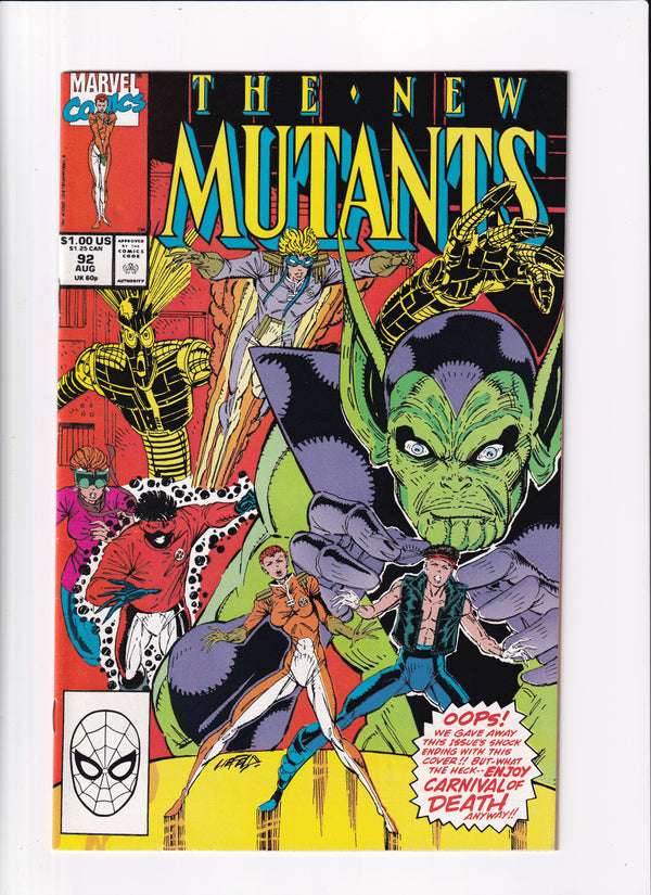 New Mutants (1983) #92 - Slab City Comics 