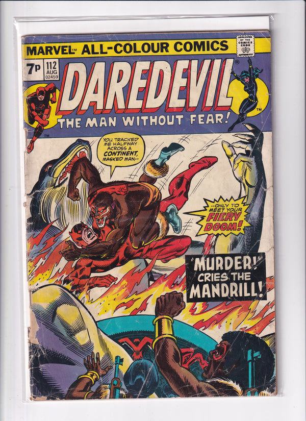 DAREDEVIL THE MAN WITHOUT FEAR #112 - Slab City Comics 