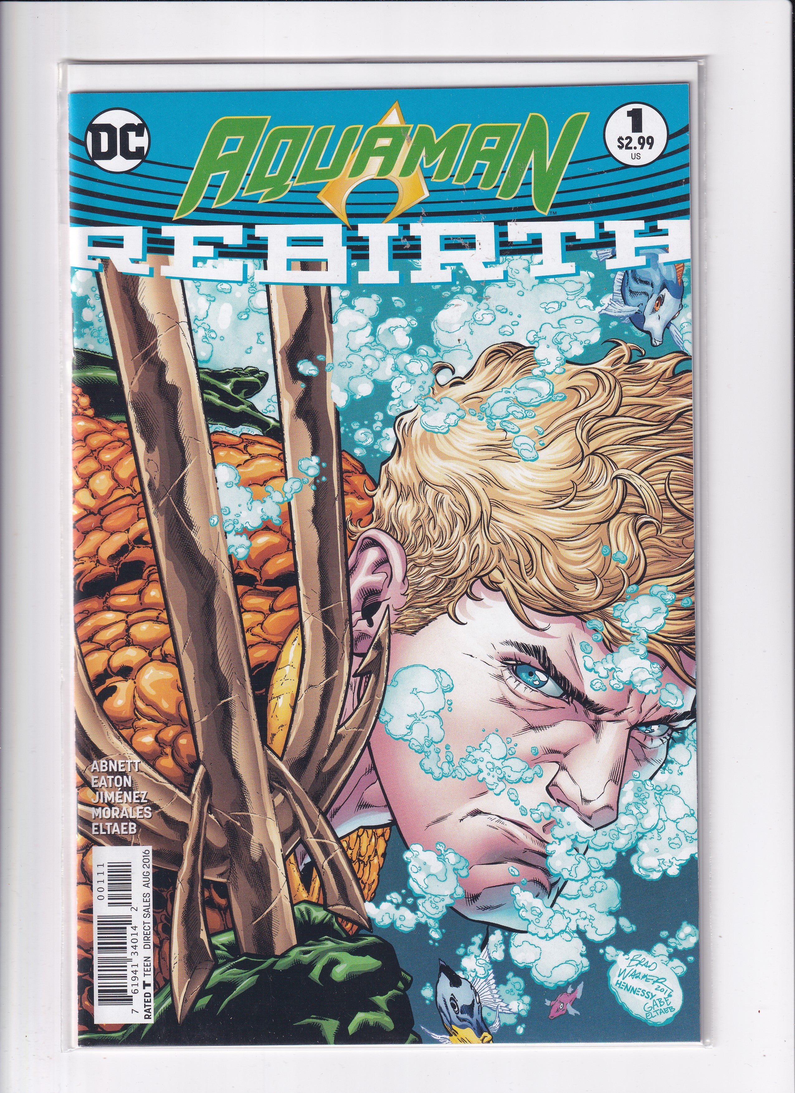 AQUAMAN REBIRTH #1 - Slab City Comics 