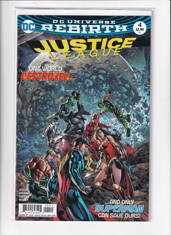 DC UNIVERSE REBIRTH JUSTICE LEAGUE #4 - Slab City Comics 
