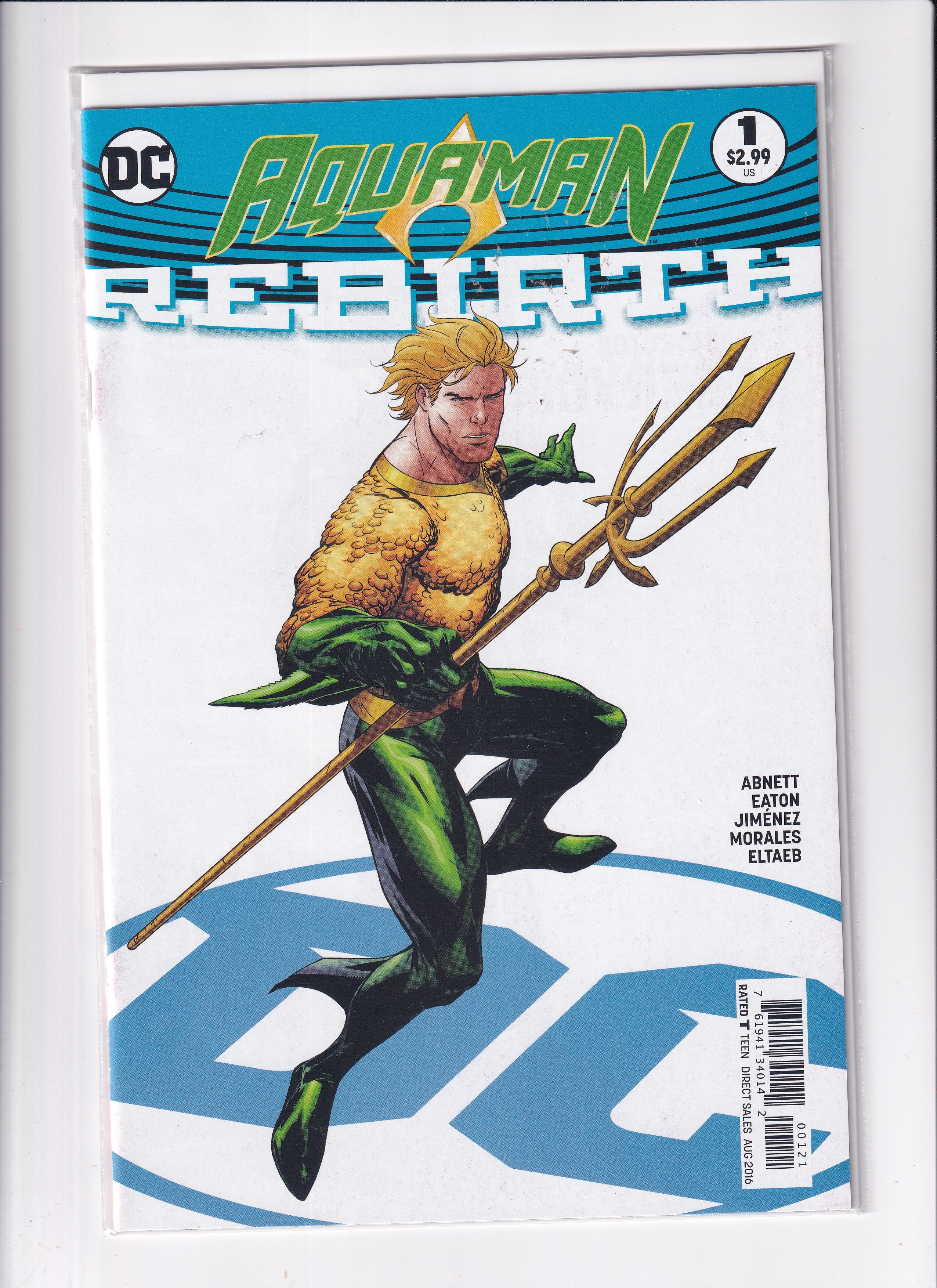AQUAMAN REBIRTH #1 VARIANT - Slab City Comics 