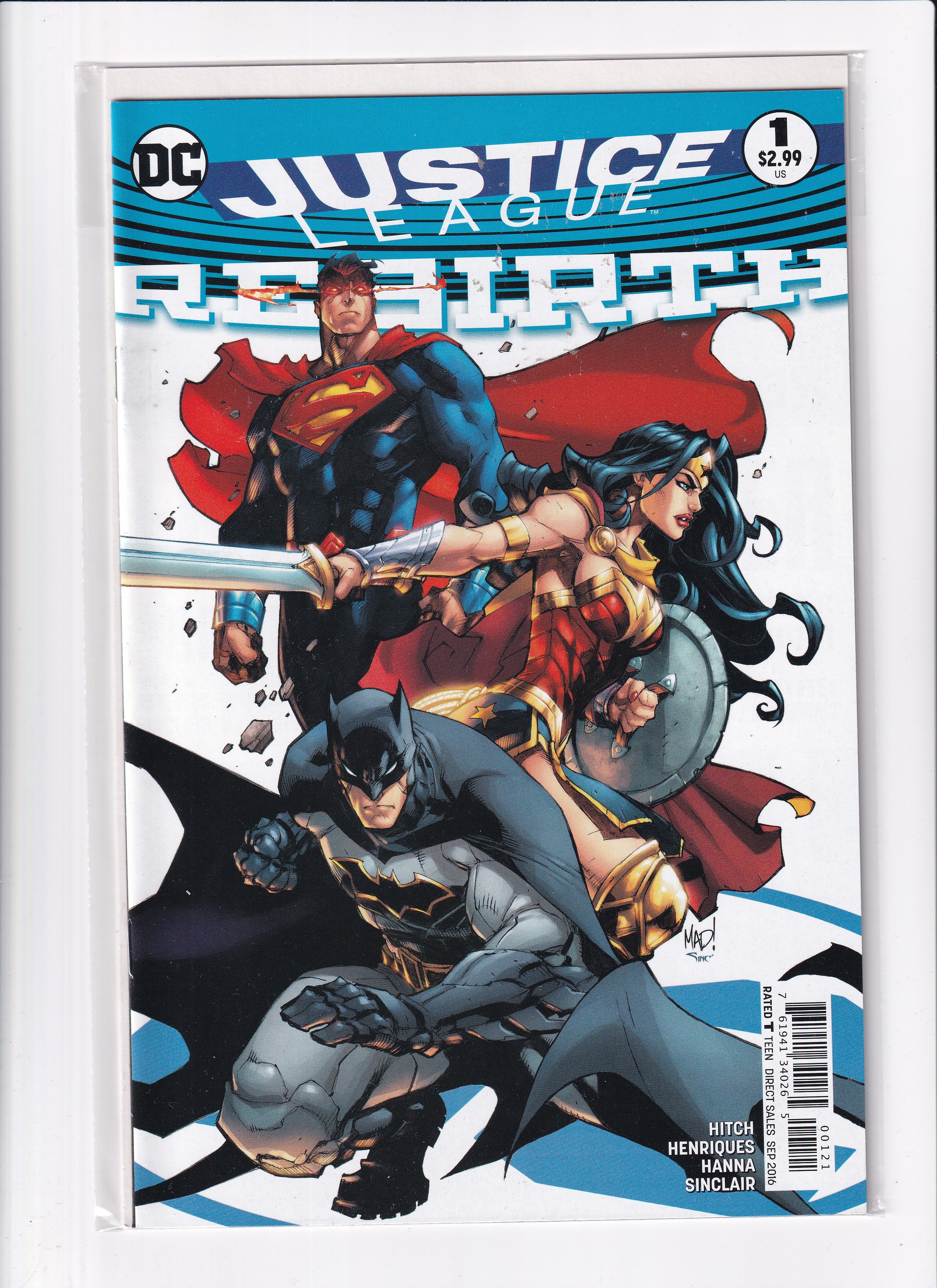 JUSTICE LEAGUE REBIRTH #1 - Slab City Comics 