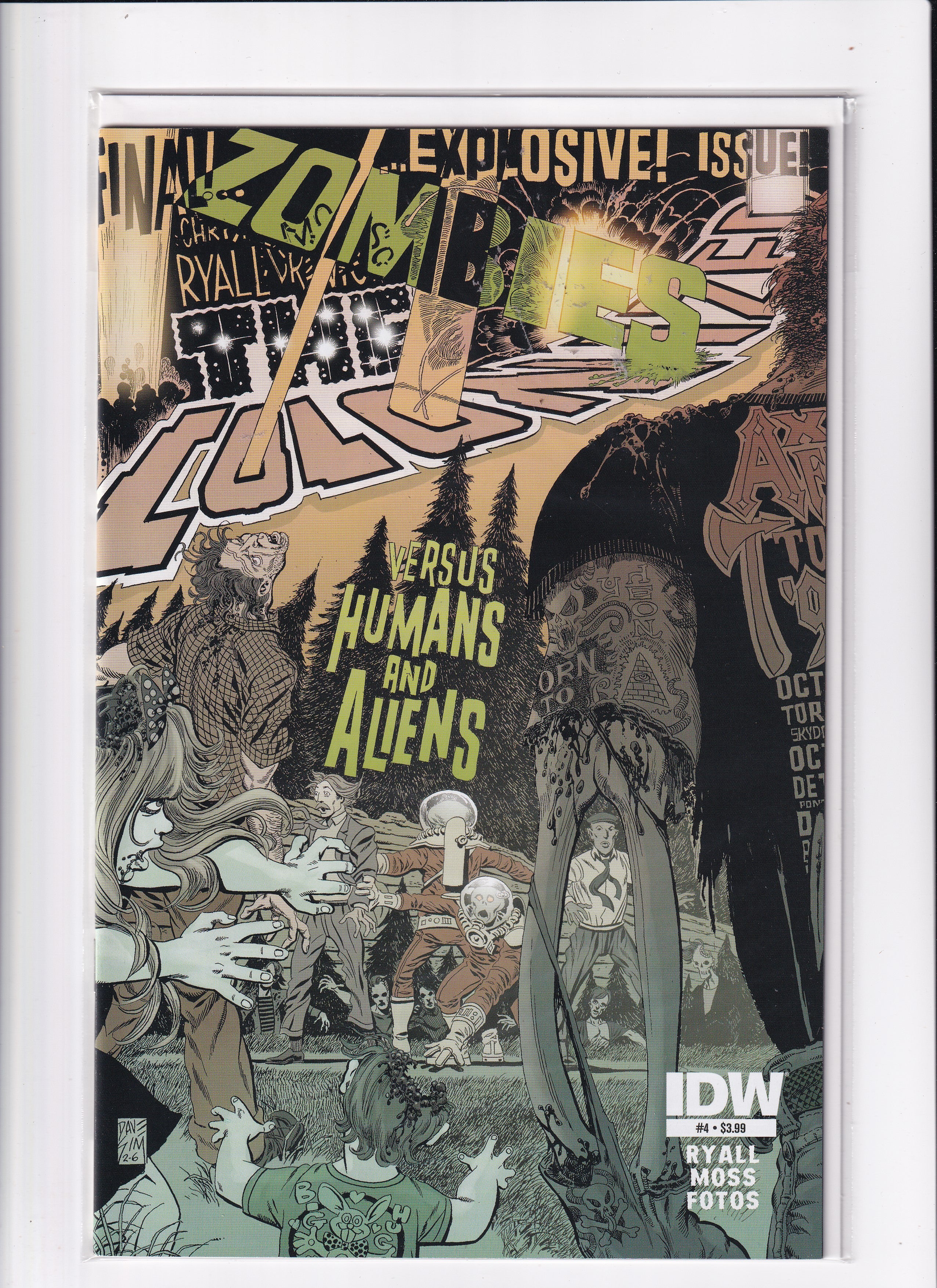 THE COLONIZED ZOMBIES VS HUMANS AND ALIENS #4 - Slab City Comics 