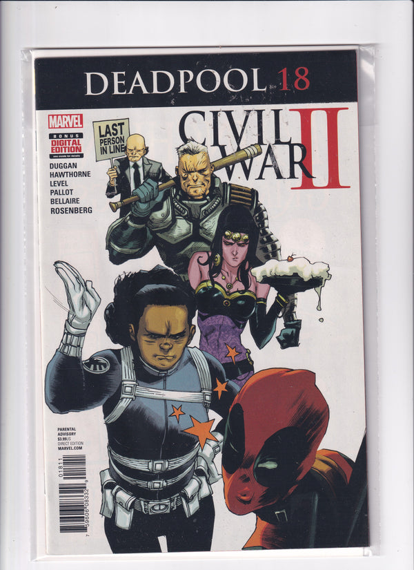 DEADPOOL CIVIL WAR II #18 - Slab City Comics 