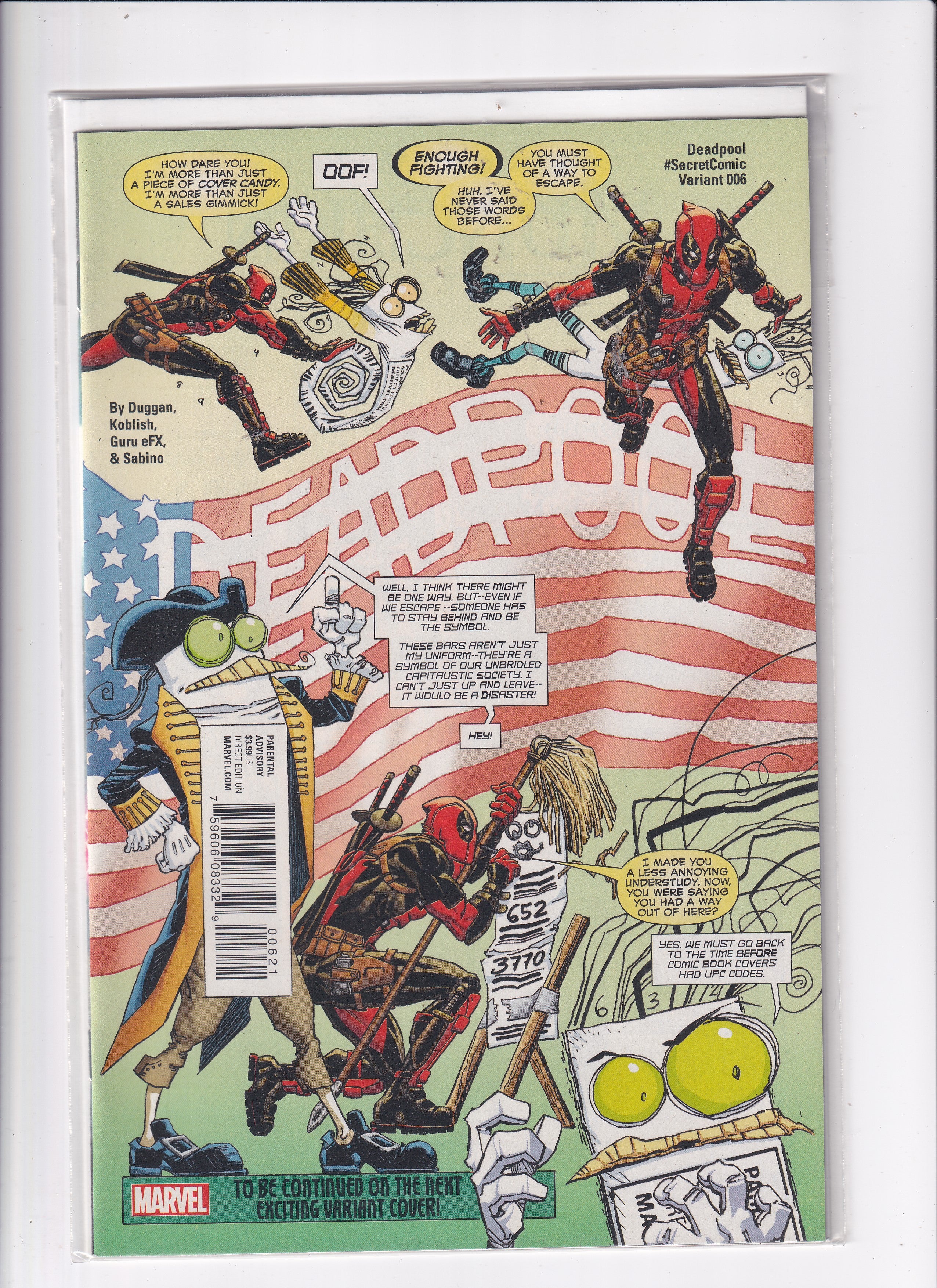 DEADPOOL SECRET COMIC #6 VARIANT - Slab City Comics 